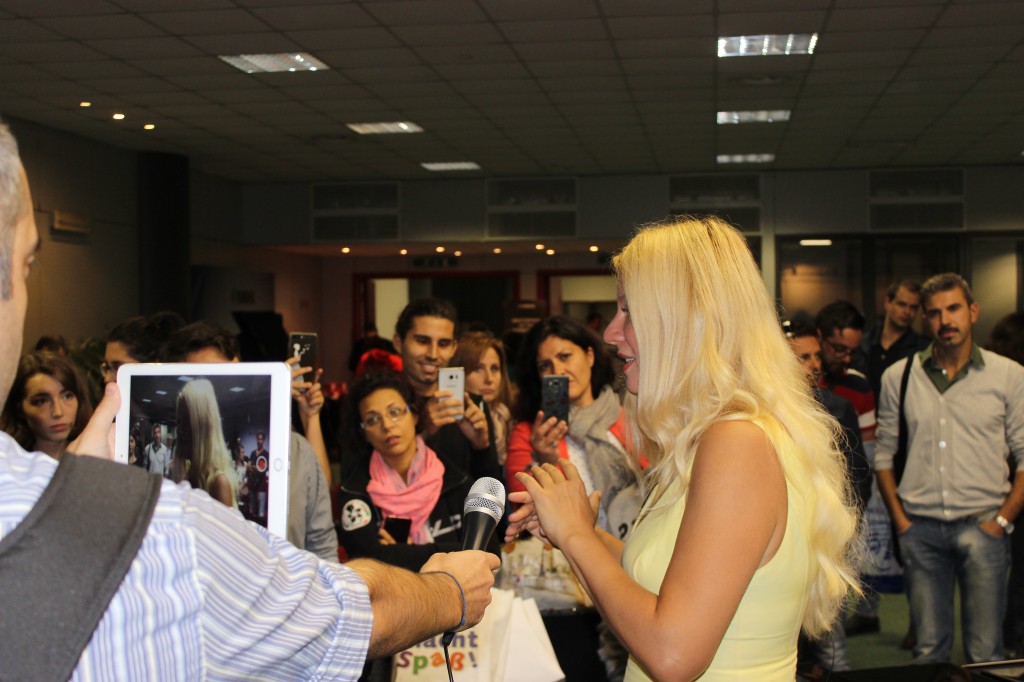 Journalists and Valentina Lisitsa in Cremona