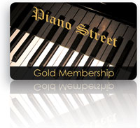 Gold membership - Piano gift card