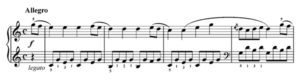 Allegro  - from Sonatina No. 2   in C Major 
by Attwood piano sheet music