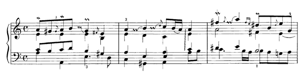 Aria Variata BWV 989    in A Minor 
by Bach piano sheet music