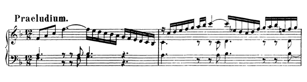 Prelude & Fughetta BWV 901  in F Major 
by Bach piano sheet music