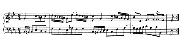 Fantasia on a Rondo BWV 918  in C Minor 
by Bach piano sheet music