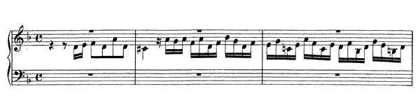 Fugue BWV 948  in D Minor 
by Bach piano sheet music