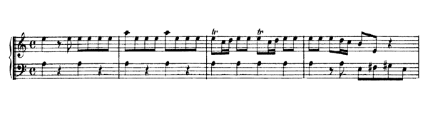 Concerto - for four keyboards BWV 1065    in A Minor 
by Bach piano sheet music