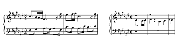 Prelude & Fugue 13 BWV 882  in F-sharp Major 
by Bach piano sheet music