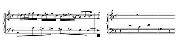 Prelude & Fugue 20 BWV 889  in A Minor 
by Bach piano sheet music