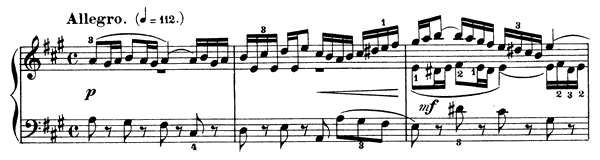 Sinfonia 12 BWV 798  in A Major 
by Bach piano sheet music