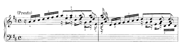 Toccata BWV 912    in D Major 
by Bach piano sheet music