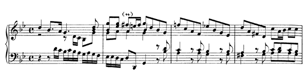 Concerto Transcription - unknown source BWV 983  in G Minor 
by Bach piano sheet music