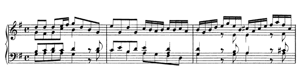 Concerto Transcription - unknown source BWV 986  in G Major 
by Bach piano sheet music