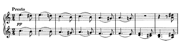 Hungarian Dance 8   in A Minor 
by Brahms piano sheet music