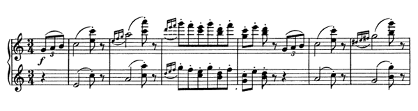 Waltz Op. 39 No. 13  in C Major 
by Brahms piano sheet music