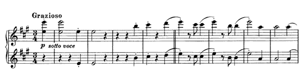 Waltz - for four hands Op. 52 No. 6  in A Major 
by Brahms piano sheet music