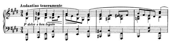 Intermezzo Op. 116 No. 6  in E Major 
by Brahms piano sheet music