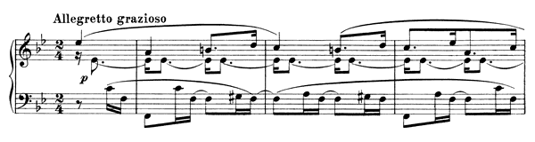 Intermezzo Op. 76 No. 4  in B-flat Major 
by Brahms piano sheet music