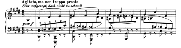 Capriccio Op. 76 No. 5  in C-sharp Minor 
by Brahms piano sheet music