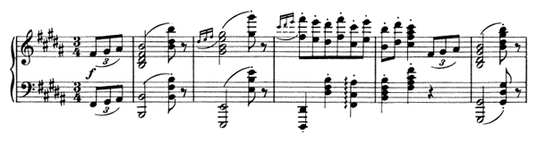 Waltz Op. 39 No. 13  in B Major 
by Brahms piano sheet music