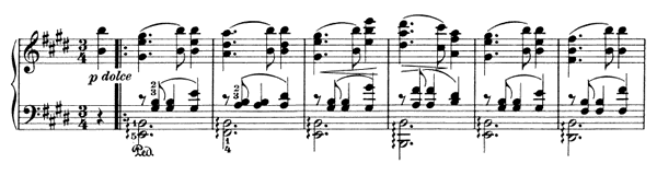 Waltz Op. 39 No. 2  in E Major 
by Brahms piano sheet music