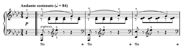 Morning Bell Op. 109 No. 9  in A-flat Major 
by Burgmüller piano sheet music