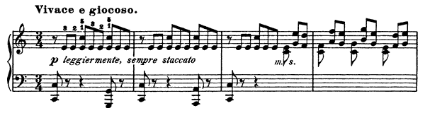 Scherzino Op. 33 No. 3  in C Major 
by Busoni piano sheet music