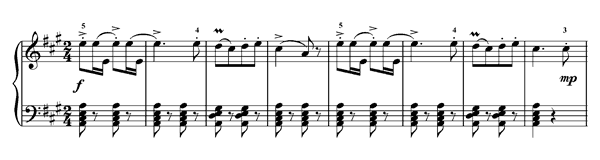 Bourrée 2   in A Major 
by Chopin piano sheet music