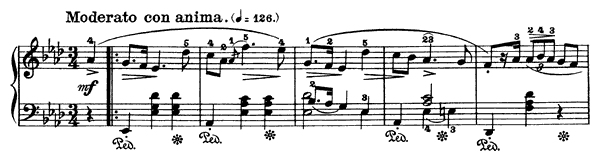 Mazurka 16 Op. 24 No. 3  in A-flat Major 
by Chopin piano sheet music