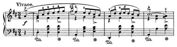 Mazurka 23 Op. 33 No. 2  in D Major 
by Chopin piano sheet music