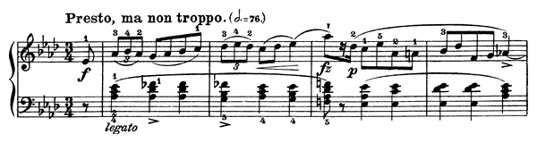 Mazurka 8 Op. 7 No. 4  in A-flat Major 
by Chopin piano sheet music