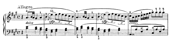 Sonata Op. 33 No. 1  in A Major 
by Clementi piano sheet music