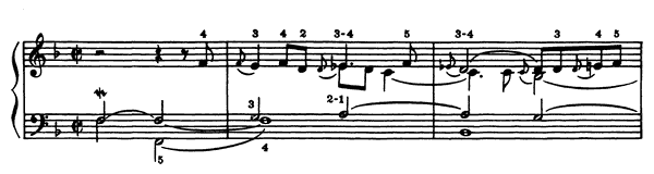 Prelude 4   in F Major 
by Couperin piano sheet music