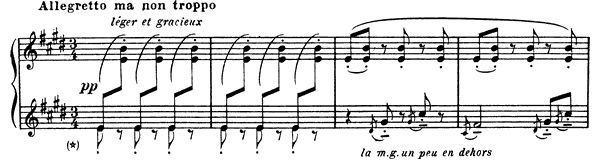 Serenade of the Doll   in E Major 
by Debussy piano sheet music