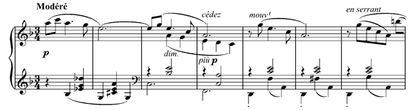 Page d'album   in F Major 
by Debussy piano sheet music