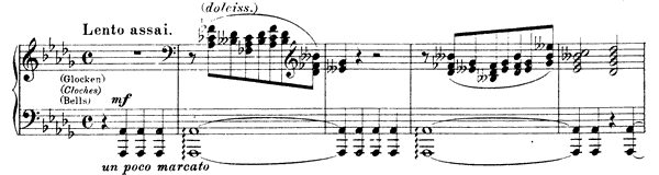 Etude: Lento assai  S . 137 No. 11  in D-flat Major 
by Liszt piano sheet music