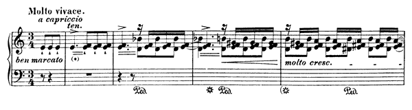 Etude: Molto vivace  S . 137 No. 2  in A Minor 
by Liszt piano sheet music