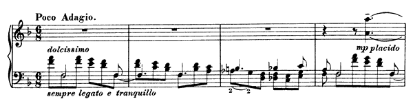 Etude: Poco adagio  S . 137 No. 3  in F Major 
by Liszt piano sheet music