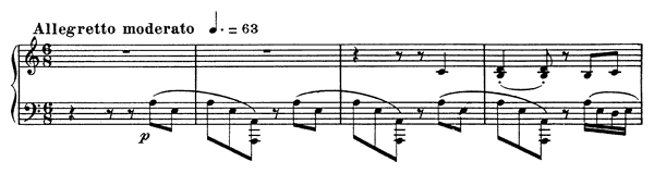 Barcarolle 10 Op. 104 No. 2  in A Minor 
by Fauré piano sheet music