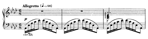 Barcarolle 4 Op. 44  in A-flat Major 
by Fauré piano sheet music