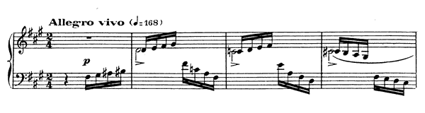 Impromptu 5 Op. 102  in F-sharp Minor 
by Fauré piano sheet music