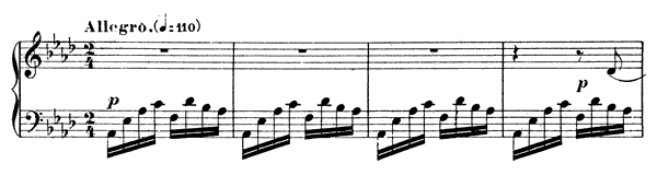 Impromptu 3 Op. 34  in A-flat Major 
by Fauré piano sheet music