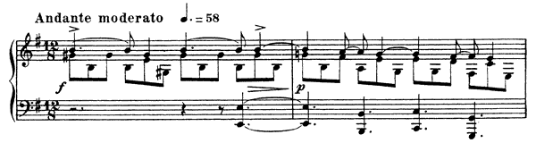 Nocturne 12 Op. 107  in E Minor 
by Fauré piano sheet music