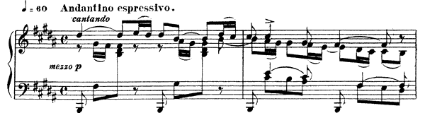 Nocturne 2 Op. 33 No. 2  in B Major 
by Fauré piano sheet music