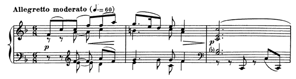 Prelude Op. 103 No. 4  in F Major 
by Fauré piano sheet music