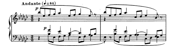 Prelude Op. 103 No. 6  in E-flat Minor 
by Fauré piano sheet music