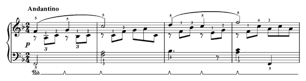 Dedication Op. 1 No. 1  in F Major 
by Granados piano sheet music