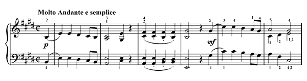 Watchman's Song Op. 12 No. 3  in E Major 
by Grieg piano sheet music