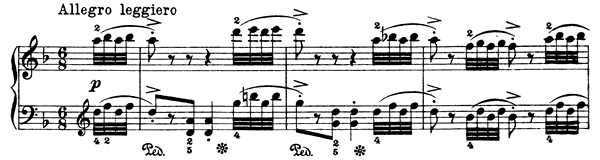 Little Bird Op. 43 No. 4  in D Minor 
by Grieg piano sheet music