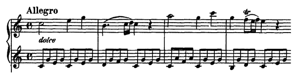 Sonata K 545 by Mozart - arrangement for two pianos   in C Major 
by Grieg piano sheet music