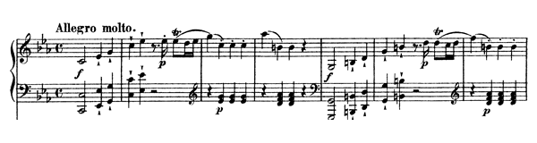 Sonata K 457 by Mozart - arrangement for two pianos   in C Minor 
by Grieg piano sheet music