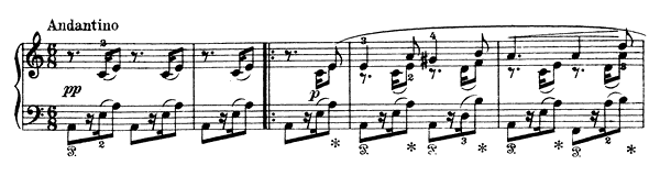 Last Saturday Evening Op. 17 No. 15  in A Minor 
by Grieg piano sheet music