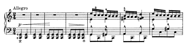 Peasant Dance Op. 17 No. 18  in C Major 
by Grieg piano sheet music